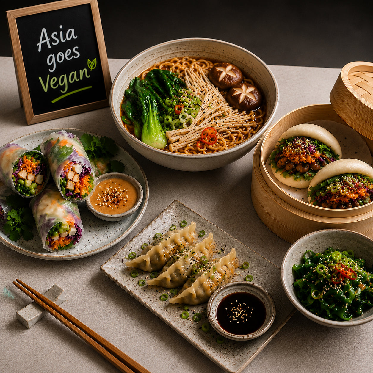 Veganer asiatischer Kochkurs: Asien neu entdeckt